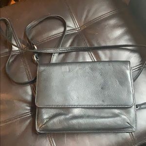 Osgoode Marley Black Leather Side Wallet Bag